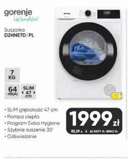 Max Elektro Suszarka Gorenje D2HNE7D/PL oferta
