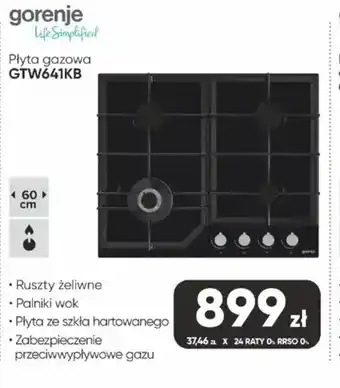 Gorenje Płyta gazowa GTW641KB