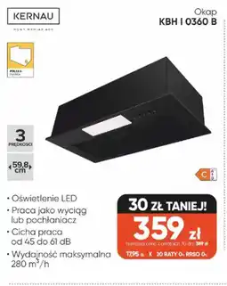 Max Elektro Okap Kernau KBH I 0360 B oferta