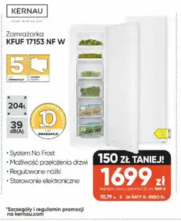 Max Elektro Zamrażarka Kernau KFUF 17153 NF W oferta