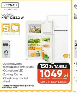 Max Elektro Lodówka Kernau KFRT 12152.2 W oferta