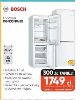 Max Elektro BOSCH Lodówka KGN33NWEB oferta