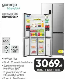 Max Elektro Gorenje Lodówka SBS NRM819E61X oferta