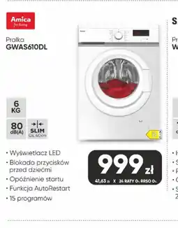 Max Elektro Amica Pralka GWAS610DL oferta
