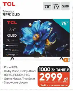 Max Elektro TCL Telewizor 75P7K QLED oferta