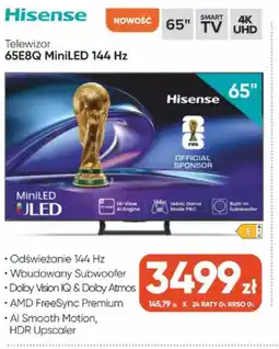 Max Elektro Hisense Telewizor 65E8Q MiniLED oferta