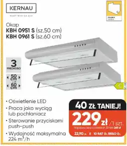 Max Elektro Okap Kernau KBH 0951 S / KBH 0961 S oferta