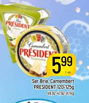 Delikatesy Piotruś Pan Ser Brie, Camembert President oferta