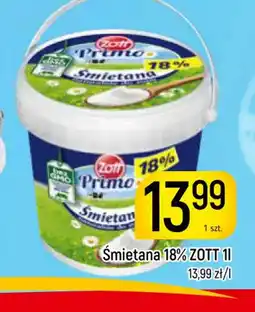 Delikatesy Piotruś Pan Smietana Zott Primo 18% oferta