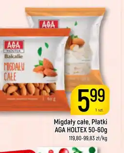 Delikatesy Piotruś Pan Migdały całe, Płatki Aga Holtex oferta