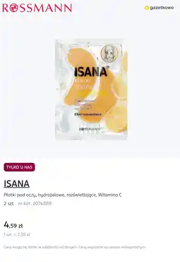 Rossmann Płatki pod oczy, hydrożelowe, rozświetlające, Witamina C oferta