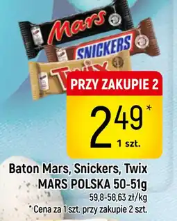 Delikatesy Piotruś Pan Mars Baton Mars/Snickers/Twix oferta