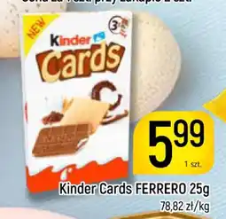 Delikatesy Piotruś Pan Kinder Cards Ferrero oferta
