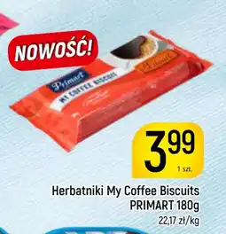 Delikatesy Piotruś Pan Primart Herbatniki My Coffee Biscuits oferta