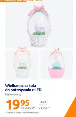 Action Wielkanocna kula do potrząsania z LED różne warianty oferta