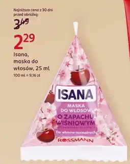 Rossmann Maska do włosów Isana oferta
