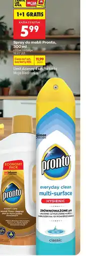 Biedronka Spray do czyszczenia mebli Pronto oferta
