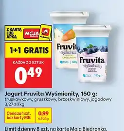 Biedronka Jogurt wyśmienity truskawkowy oferta