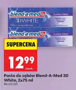 Biedronka Pasta do zębów 3D White 2-pak oferta