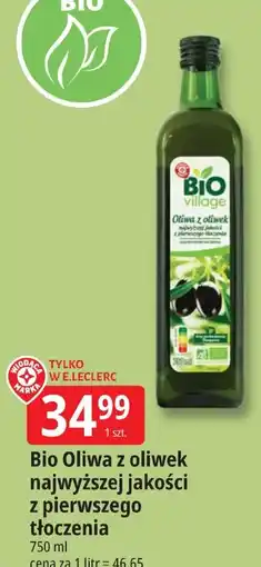 E.Leclerc Bio Village Oliwa z oliwek oferta