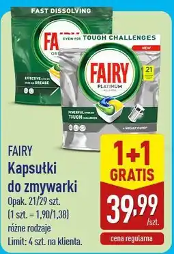ALDI FAIRY Kapsułki do zmywarki oferta