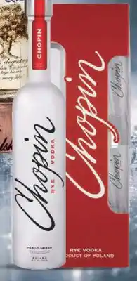 Dino Wódka Chopin Rye + 2 kieliszki oferta