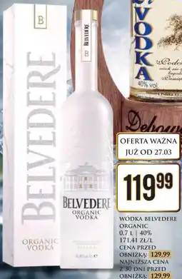 Dino WÓDKA BELVEDERE ORGANIC 0,7 L | 40% oferta