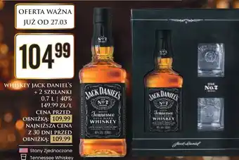 Dino WHISKEY JACK DANIEL'S + 2 SZKLANKI oferta