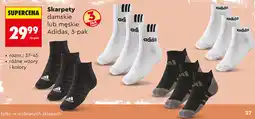 Biedronka Skarpety damskie lub męskie, Adidas, 3-pak oferta