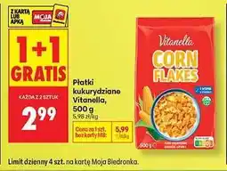 Biedronka Płatki kukurydziane Vitanella, 500 g oferta