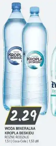 Słoneczko Woda mineralna Kropla Beskidu oferta