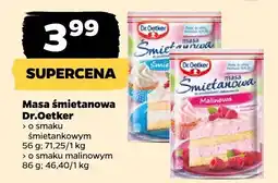Netto Masa śmietankowa o smaku śmietankowym, o smaku malinowym oferta