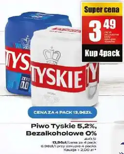 Supeco Piwo Tyskie 5,2%, Bezalkoholowe 0,0% oferta