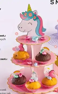 Biedronka 3-piętrowa papierowa patera na słodycze oferta