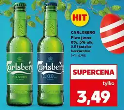 Kaufland Piwo Carlsberg Pilsner jasne 0% lub 5% alk. bezwrotna oferta