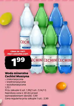 Netto Woda mineralna Cechini oferta