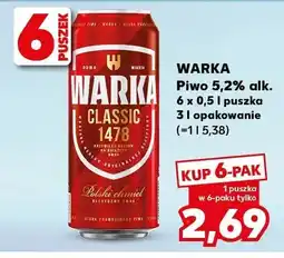 Kaufland Piwo Warka Classic 5,2% alk oferta