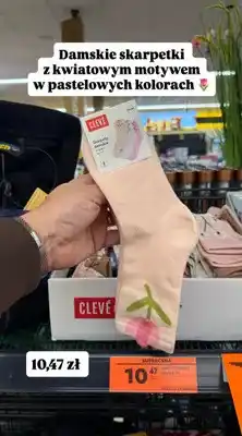 Biedronka Skarpetki damskie z kwiatowym motywem w pastelowych kolorach oferta