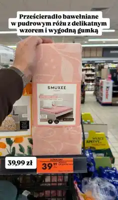 Biedronka Prześcieradło bawełniane z gumką oferta