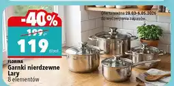 Biedronka Garnki nierdzewne Lary 8 elementów oferta