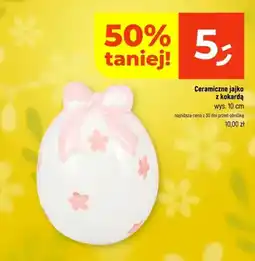 Dealz Ceramiczne jajko z kokardą oferta