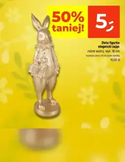 Dealz Złota figurka elegancki zając różne wzory wys. 16cm oferta