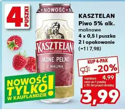 Kaufland Piwo Kasztelan 5% alk. malinowe oferta