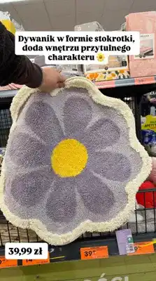 Biedronka Dywanik w formie stokrotki oferta