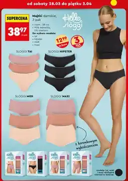 Biedronka Majtki damskie, 3-pak, różne rodzaje oferta