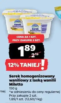 Netto Serek homogenizowany waniliowy z laską wanilii oferta