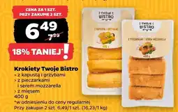 Netto Krokiety z kapustą i grzybami z serem i szynką i serem mozzarella z mięsem oferta