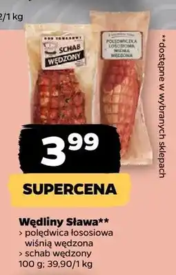 Netto Wędliny sława polędwica łososiowa wiśnią wędzona, schab wędzony oferta