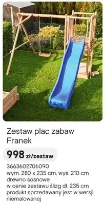 Castorama Zestaw plac zabaw Franek oferta