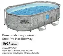 Castorama Basen stelażowy z oknem Steel Pro Max w zestawie przykrycie, filtracja, drabinka oferta